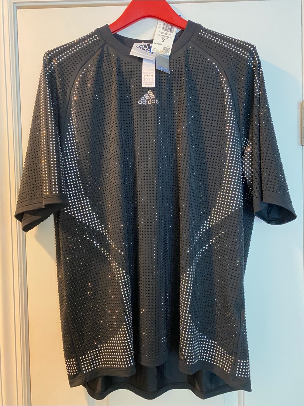 Adidas All Crystal Sparkling Oversized Unisex Rare Tee NWT